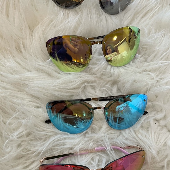 Block The Haters Oversized Aviators- Sky Blue - Picture 12 of 16